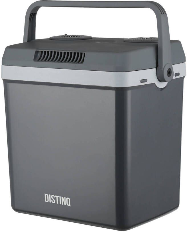 DistinQ Elektrische Koelbox 25L voor Auto en Camping-Koelbox Elektrisch met Verwarmingsfunctie-12v 230V