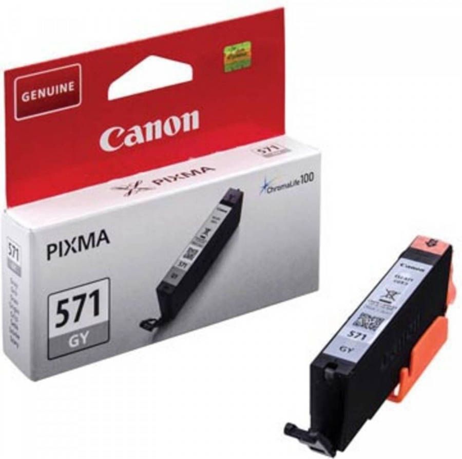 Canon inktcartridge CLI-571GY grijs 780 pagina&apos;s OEM: 0389C001