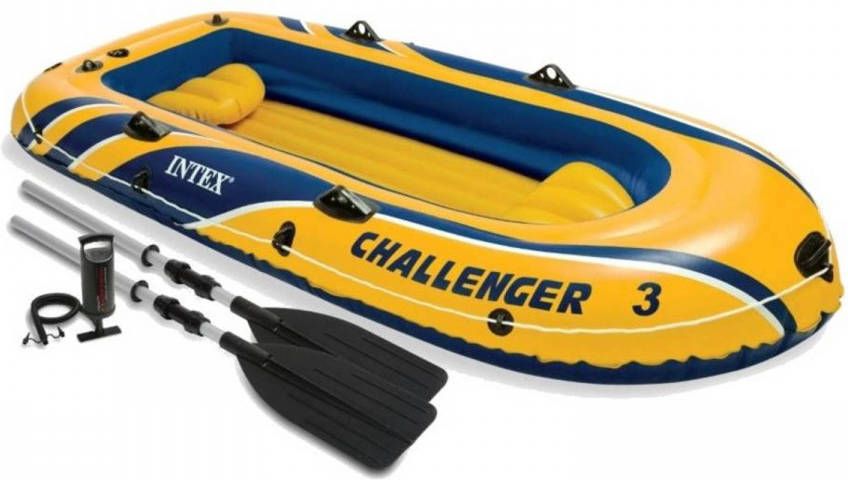 Intex Opblaasboot Set Challenger3 295x137x43cm