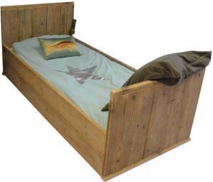 Wood4you Eenpersoonsbed steigerhout Luuk 206Lx70Hx97D cm