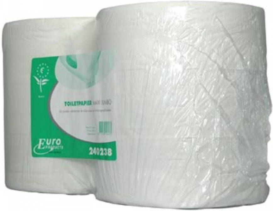 Paagman Europroducts toiletpapier Maxi Jumbo 2-laags 380 meter eco pak van 6 rollen