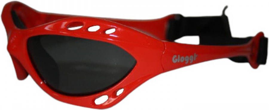WAYS Glogglz zwembril Rayz polycarbonaat rood grijs one-size