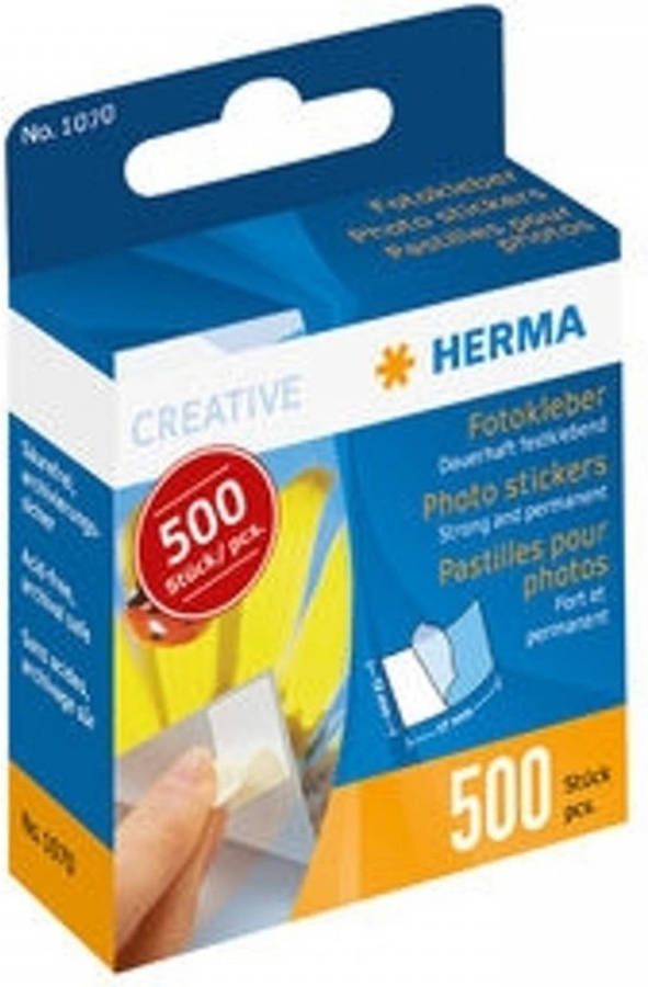 SupertargetShop Herma fotostickers 500 stuks in kartonnen dispenser 1070