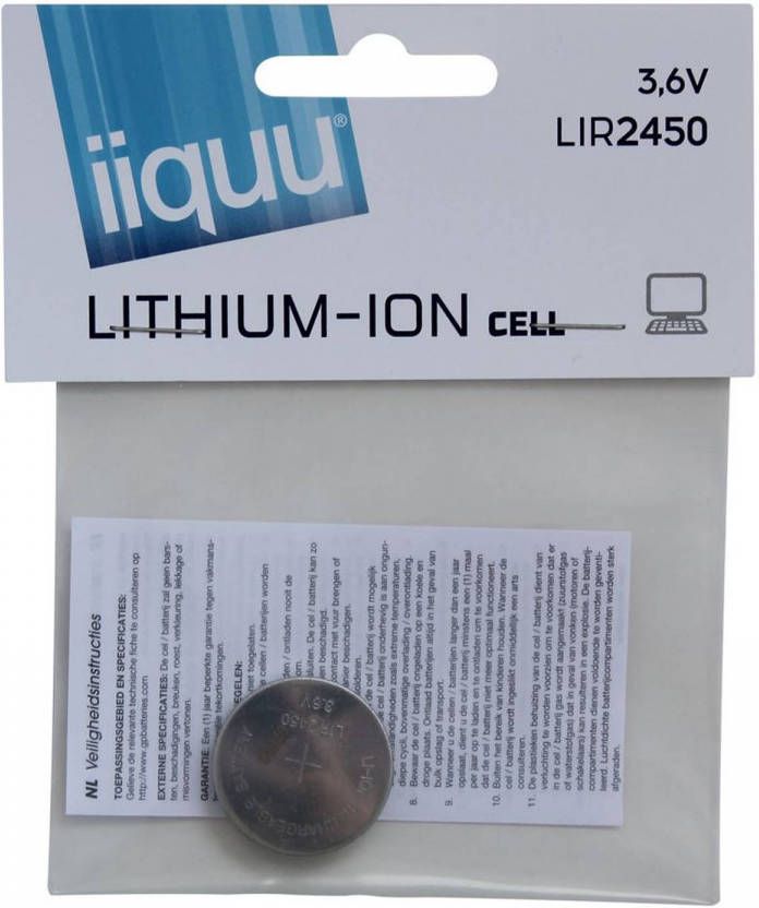 Dobeno IIQUU LIR2450 Knoopcel Lithium