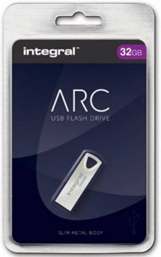 TOOP Integral ARC USB stick 2.0 32 GB zilver