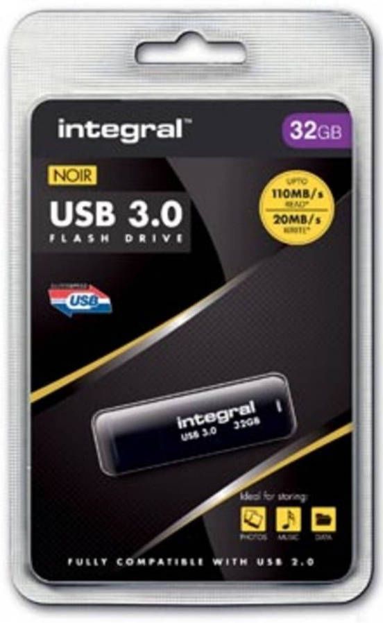 Integral USB stick 3.0 32 GB zwart