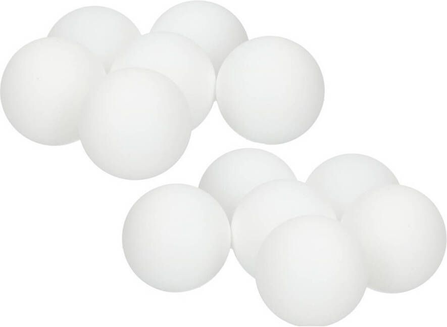 Merkloos 18x Speelgoed tafeltennis ping pong balletjes wit 4 cm Tafeltennisballen
