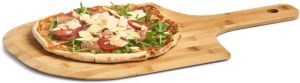 Zeller 1x Houten Pizza Snijplanken borden Met Handvat 53 Cm Snijplanken