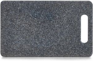 Zeller 1x Rechthoekige Antracieten Snijplanken Kunststof 25 Cm Snijplanken