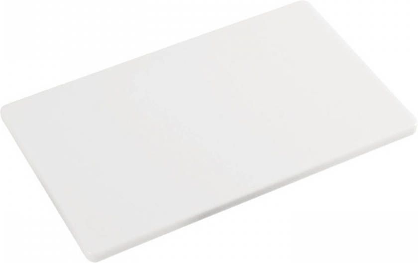 Merkloos 1x Rechthoekige witte kunststof snijplanken 26 x 32 cm Gastronorm 1 2 Snijplanken