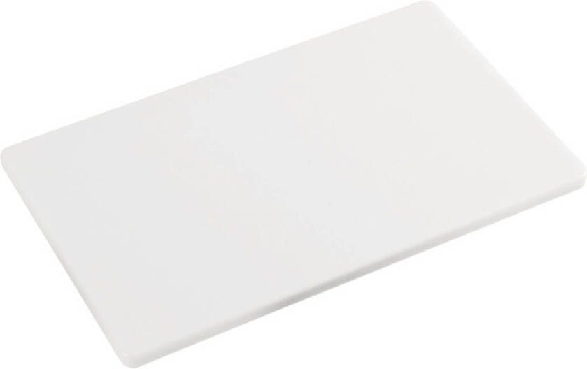 Merkloos 1x Rechthoekige witte kunststof snijplanken 32 x 53 cm Gastronorm 1 1 Snijplanken