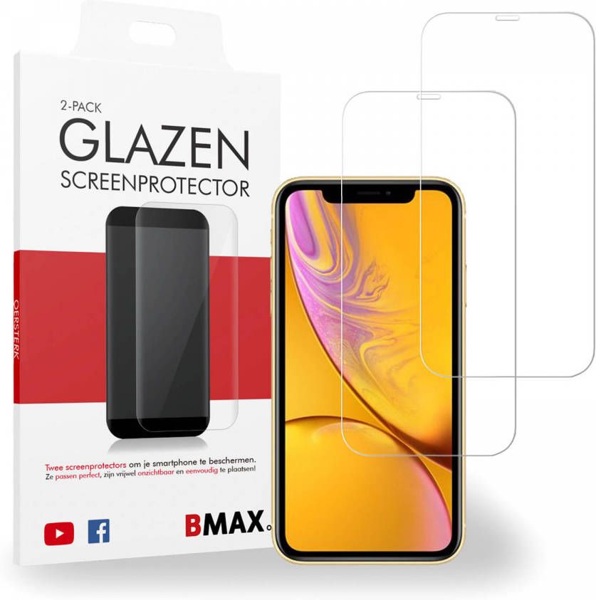 HomeLiving 2-pack BMAX Apple iPhone XR Glass 2.5D