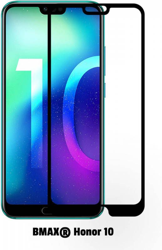 HomeLiving 2-pack BMAX Honor 10 Screenprotector Glass Full Cover 2.5D Black