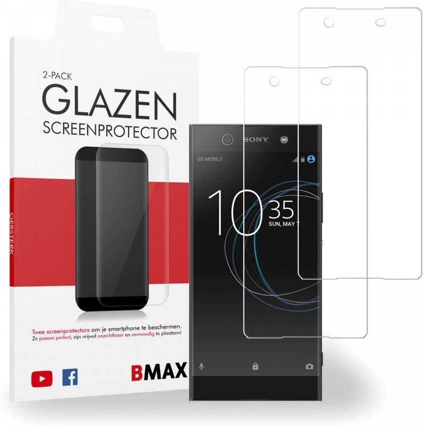 HomeLiving 2-pack Sony Xperia XA1 Ultra Screenprotector Glass 2.5D