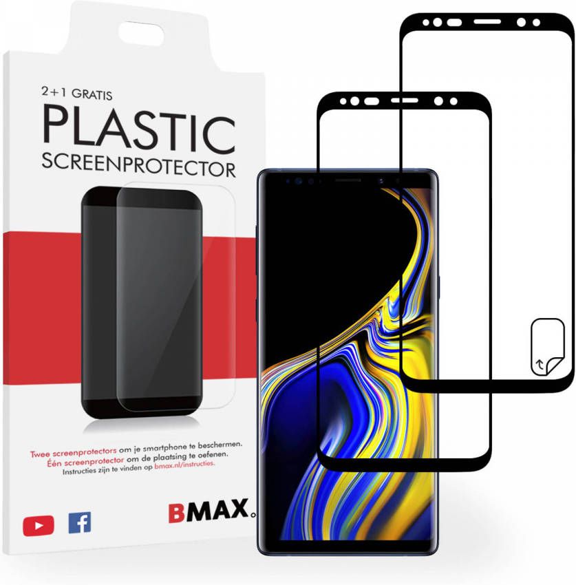 HomeLiving 2+1-pack BMAX Samsung Galaxy Note 9 Screenprotector PET Full Cover