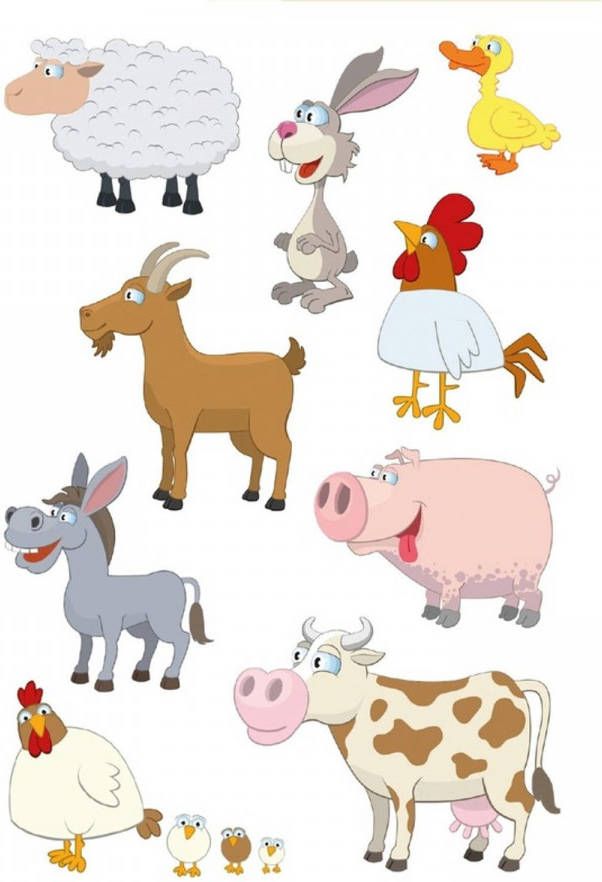 27x Boerderij dieren stickers kinderstickers stickervellen knutselspullen