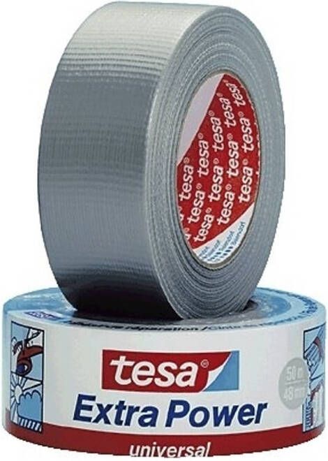 Merkloos 2x Tesa ducttape 25 meter Tape (klussen)