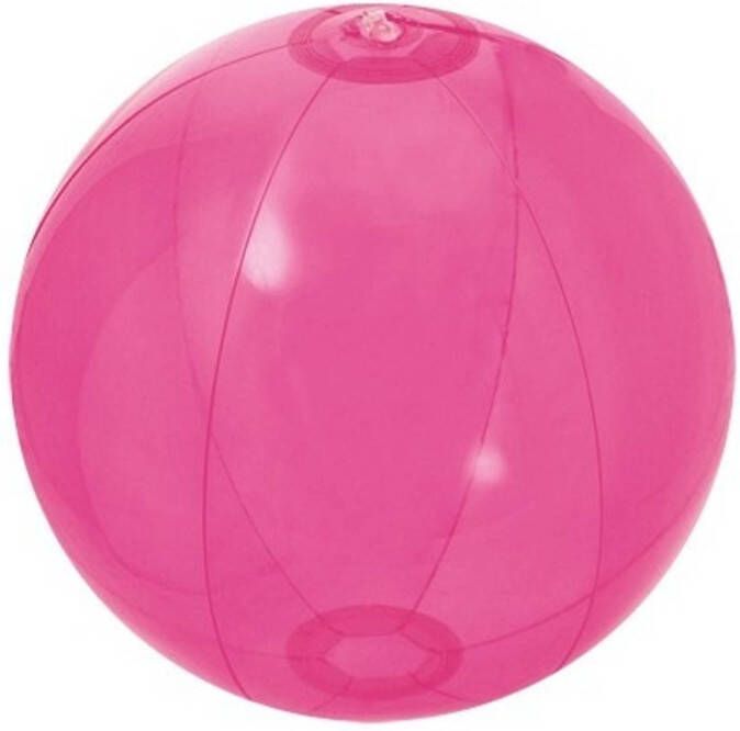 Merkloos 3x Roze strandbal Strandballen