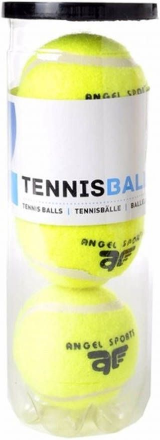 Merkloos Tennisballen in koker 3 stuks Tennisballen