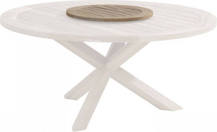 4 Seasons Outdoor 4 Seasons Louvre Lazy Susan Draaiplateau 65 cm rond teak hout
