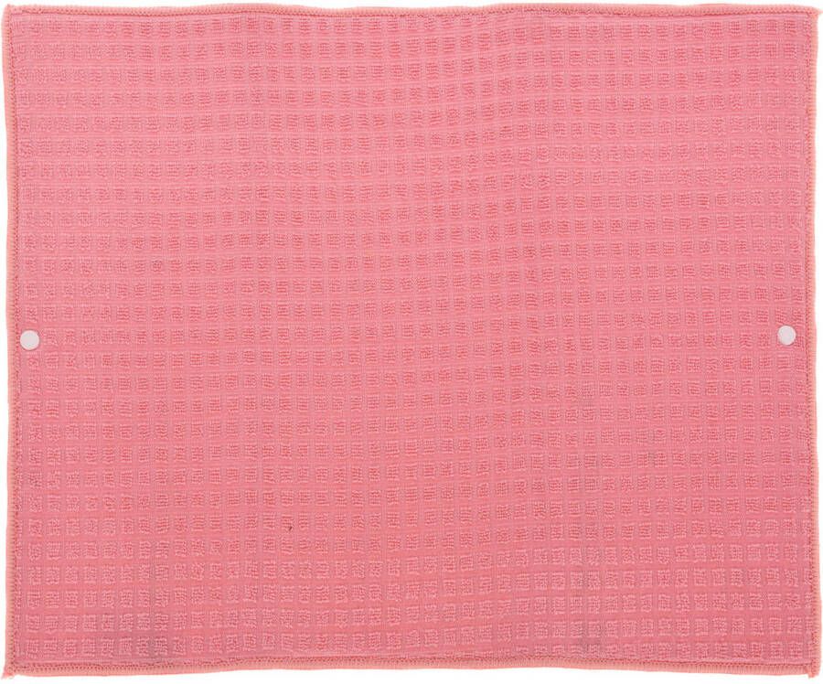 Merkloos Afwas afdruipmat keuken absorberend- microvezel roze 40 x 48 cm Afdruiprekken