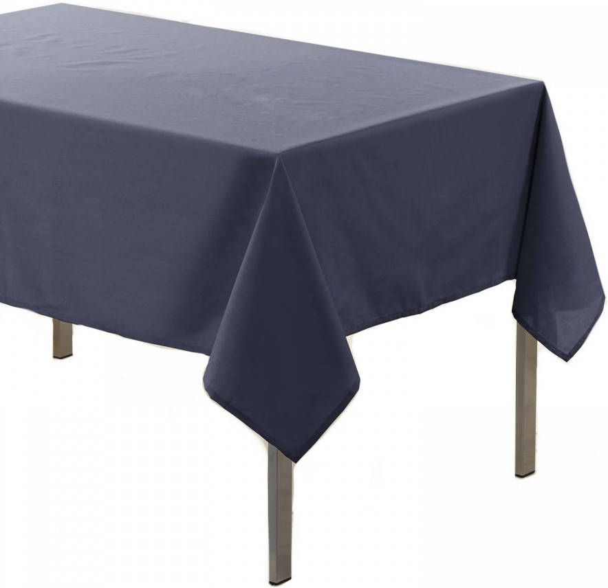 Wicotex Antraciet grijze tafelkleden tafellakens 140 x 250 cm rechthoekig van stof Tafellakens