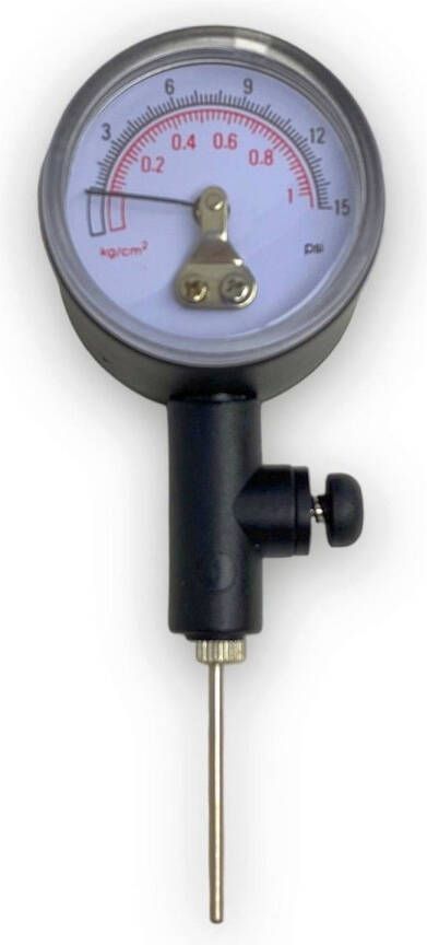 Merkloos Baldrukmeter met Ventiel 11 cm