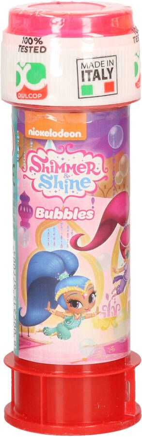 Merkloos Bellenblaas Shimmer and Shine 50 ml voor kinderen uitdeel cadeau kinderfeestje Bellenblaas