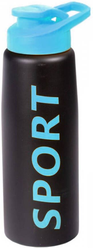 Shoppartners Bidon drinkfles waterfles kobalt blauw 850 ml Drinkflessen