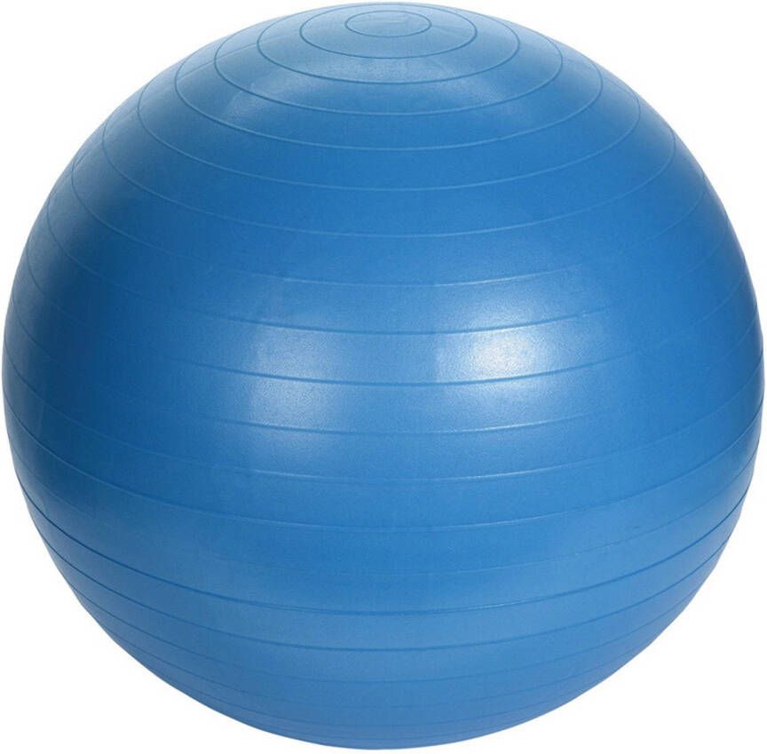 Merkloos Blauwe sportbal pilatesbal homegym artikelen Fitnessballen