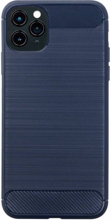 HomeLiving BMAX Carbon soft case hoesje voor iPhone 11 Pro Blue Blauw