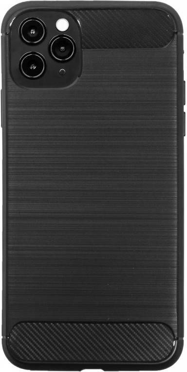 HomeLiving BMAX Carbon soft case hoesje voor iPhone 11 Pro Max Black Zwart