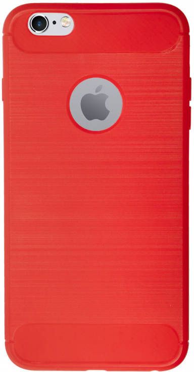 HomeLiving BMAX Carbon soft case hoesje voor iPhone 6 6s Plus Red Rood