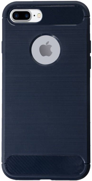HomeLiving BMAX Carbon soft case hoesje voor iPhone 7 Plus Blue Blauw