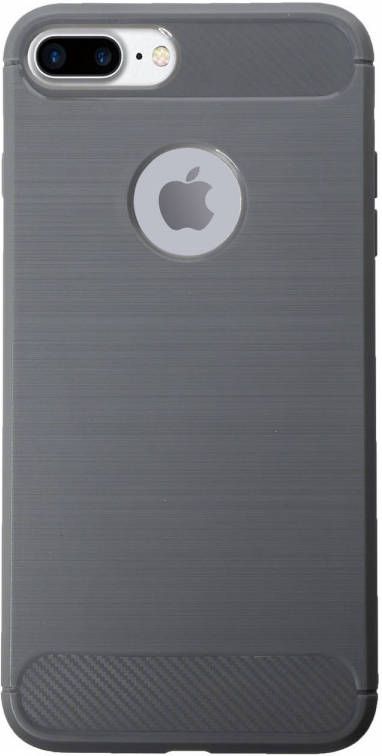 HomeLiving BMAX Carbon soft case hoesje voor iPhone 7 Plus Grey Grijs