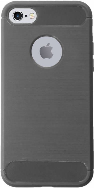 HomeLiving BMAX Carbon soft case hoesje voor iPhone 7 8 Grey Grijs