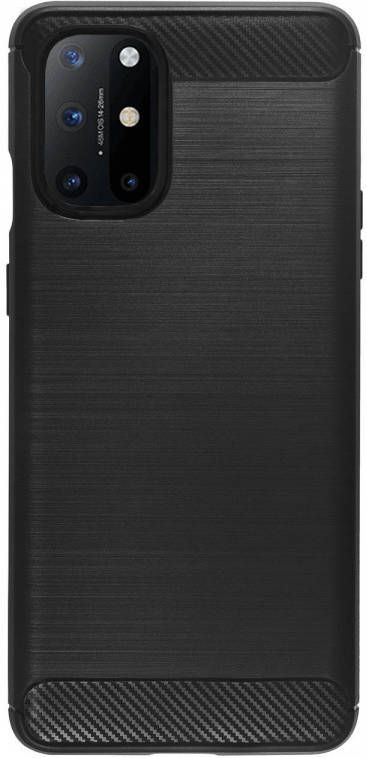 HomeLiving BMAX Carbon soft case hoesje voor OnePlus 8T Black Zwart