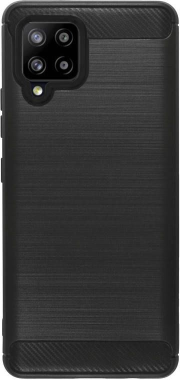 HomeLiving BMAX Carbon soft case hoesje voor Samsung Galaxy A42 Black Zwart