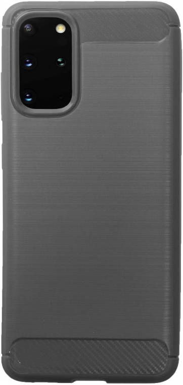 HomeLiving BMAX Carbon soft case hoesje voor Samsung Galaxy S20 Plus Grey Grijs