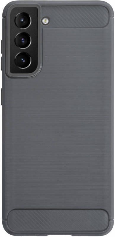 HomeLiving BMAX Carbon soft case hoesje voor Samsung Galaxy S21 Plus Grijs