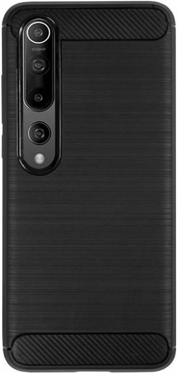 HomeLiving BMAX Carbon soft case hoesje voor Xiaomi Mi 10 Pro Black Zwart