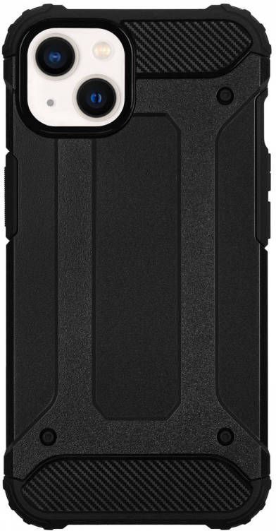 HomeLiving BMAX Classic Armor Phone Case voor iPhone 13 Mini Black Zwart