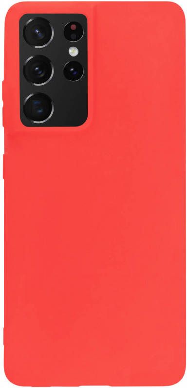 HomeLiving BMAX Essential matte case Samsung Galaxy S21 Ultra Hoesje Rood