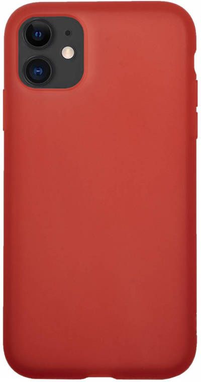 HomeLiving BMAX Liquid latex soft case hoesje voor iPhone 11 Red Rood