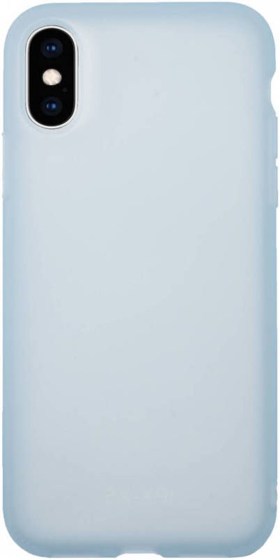 HomeLiving BMAX Liquid latex soft case hoesje voor iPhone Xs Max Light Blue Lichtblauw