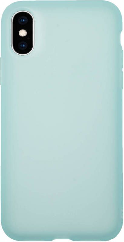 HomeLiving BMAX Liquid latex soft case hoesje voor iPhone X XS Mint Green Mintgroen
