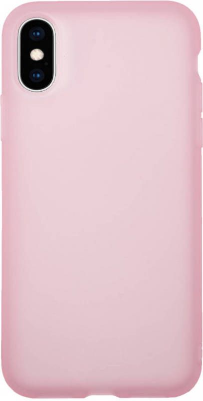 HomeLiving BMAX Liquid latex soft case hoesje voor iPhone X XS Pink Roze