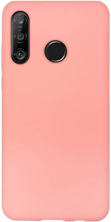 HomeLiving BMAX Liquid silicone case hoesje voor Huawei P30 Lite Peach