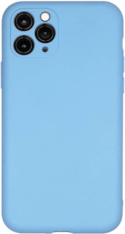 HomeLiving BMAX Liquid silicone case hoesje voor iPhone 11 Pro Max Cornflower Blue Lichtblauw