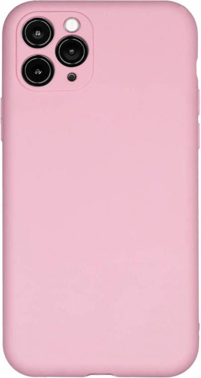 HomeLiving BMAX Liquid silicone case hoesje voor iPhone 11 Pro Max Pink Lichtroze